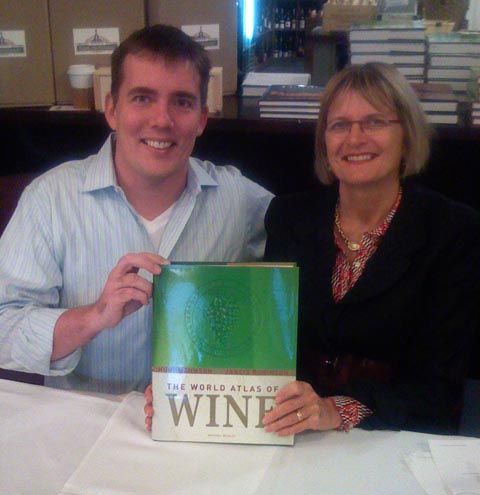 Jancis Robinson and me at Ferry Plaza Wine Store book signing