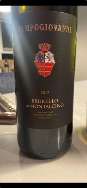 2013 Campogiovanni (San Felice) Brunello di Montalcino, Italy, Tuscany ...